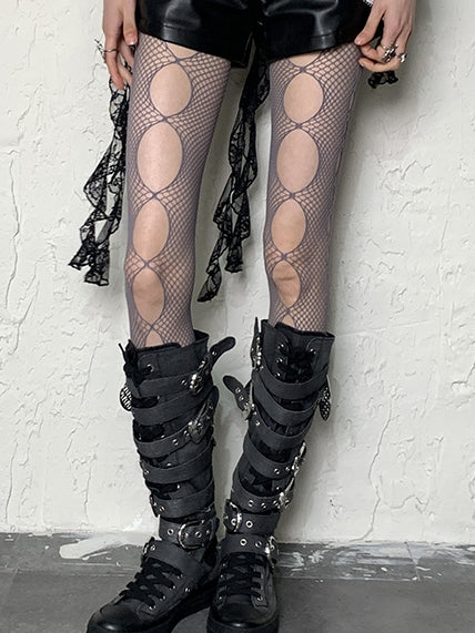 Options Punk Y2K Tights 4 Color Cut-out