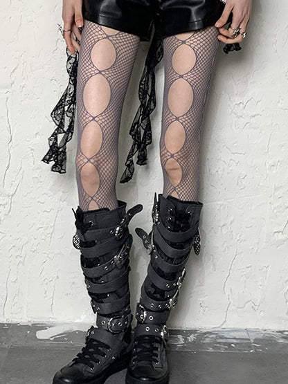 Options Punk Y2K Tights 4 Color Cut-out