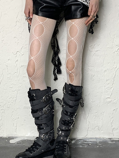 Hollow-out Y2K 4 Tights Options Color