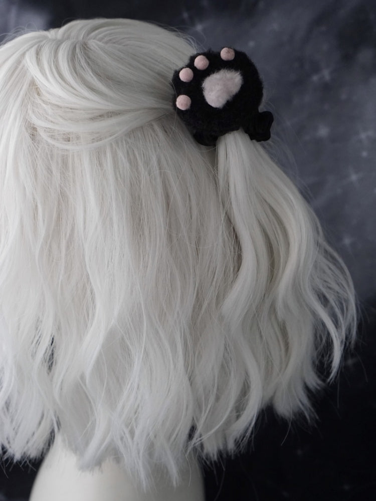 Cute Black Cat Paw Hairclip