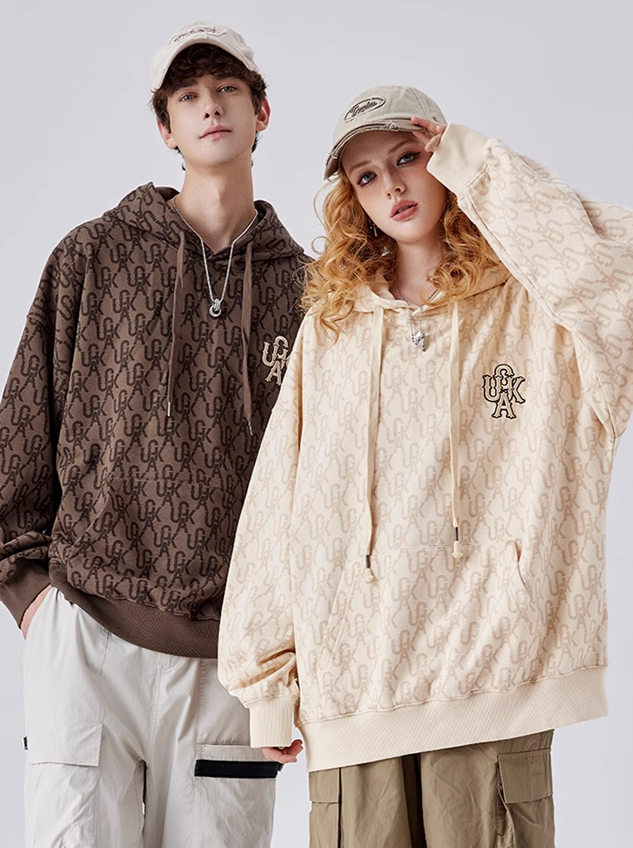 Unisex Logo Over Hoodie Hooded