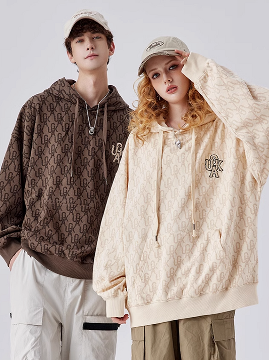 Unisex Logo Over Hoodie Hooded