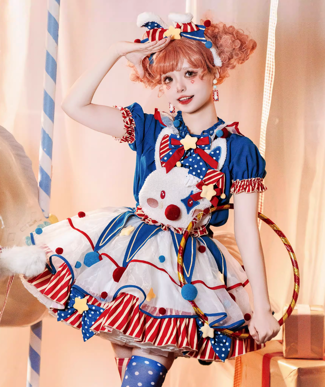 Pierrot Setup Complete Bunny Circus Dress