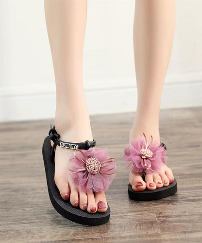 Urlaub Flip Grau 2025 Flops Neue Stil Strand Blume