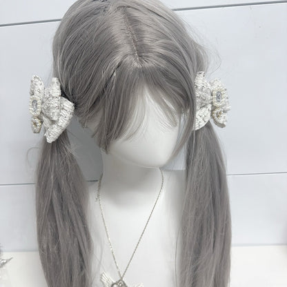 Accent Options Beaded Heart Charm Rhinestone Jirai Kei Bow Hairclips 5