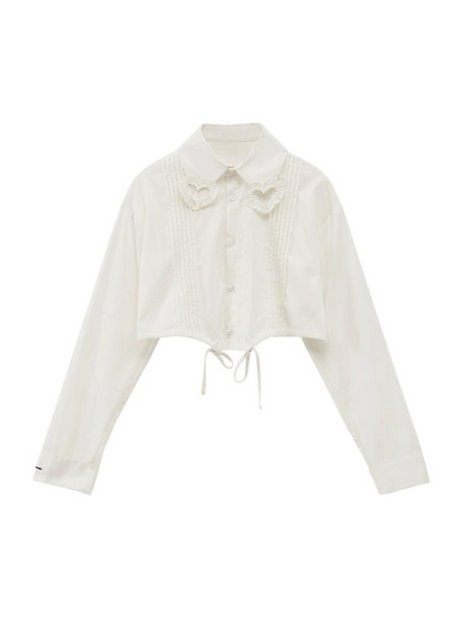 Kurzes Herzshirt Girly