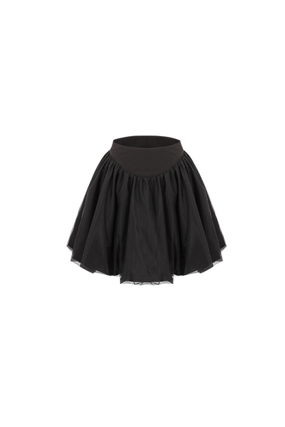 Long + Sweet Sleeveless Short Flower French Skirt Balloon Top
