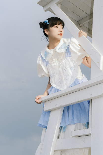 Pulloverrock Schürze Herz Hase