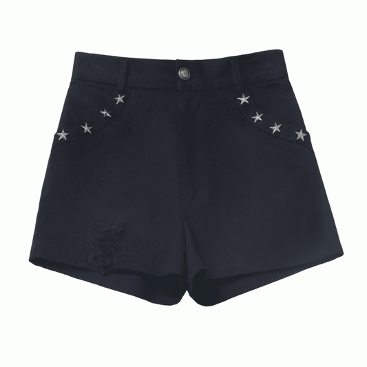 Details Black Star Stud Glamorous Shorts