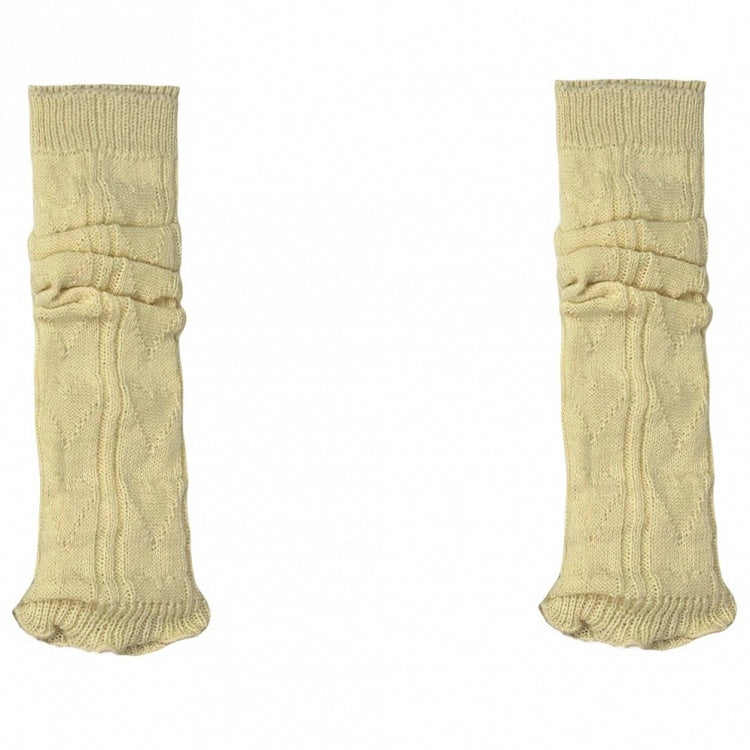 Knitted Blue/Yellow/Black/White Leg Warmers