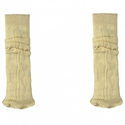 Knitted Blue/Yellow/Black/White Leg Warmers