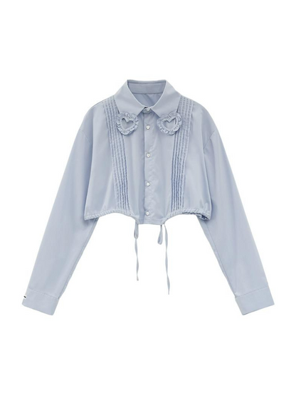 Kurzes Herzshirt Girly