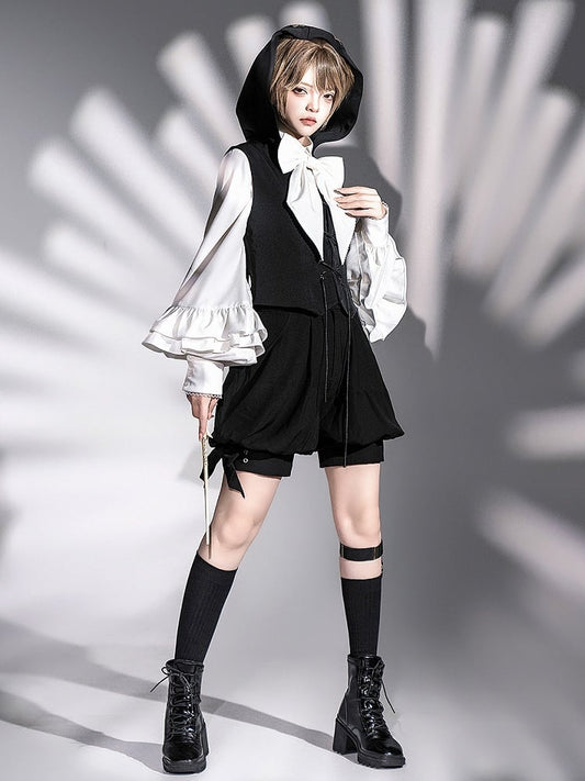Lolita Ouji Knickerbockers Shorts Black Fashion