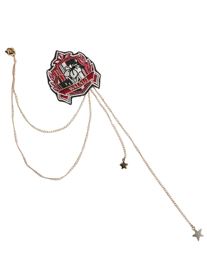 Jacket Cloak Retro Magic + College Brooch College