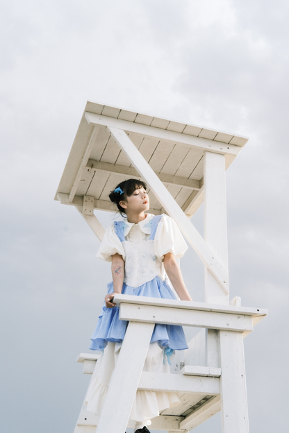 Pulloverrock Schürze Herz Hase