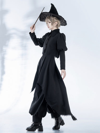 Pants with Train Lace-Trimmed (Ankle-Length) Removable Lantern