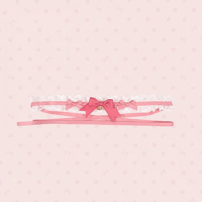 Pink Choker Brown Blue /