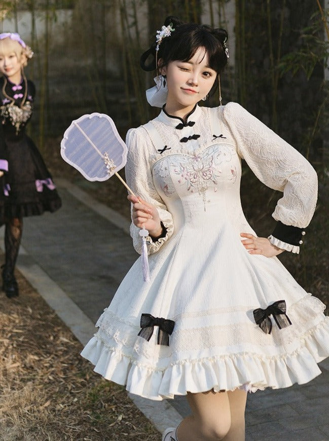 Girly Dress Bow Chinese Sweet