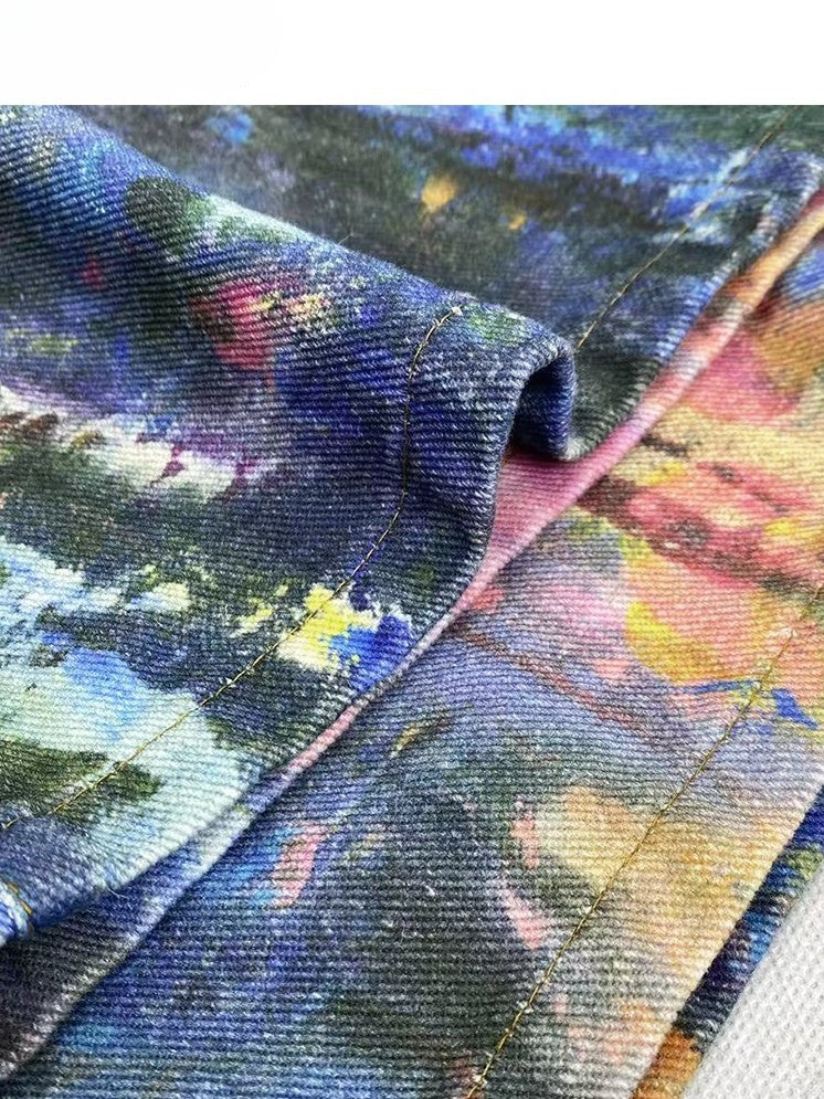 Cut Colorful Glamorous Y2K Jeans Wide-leg