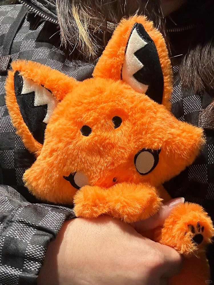 Orange Pastel Goth Fox Plushie