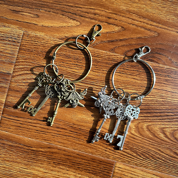 Keys Belt with / Black Charm Coffee