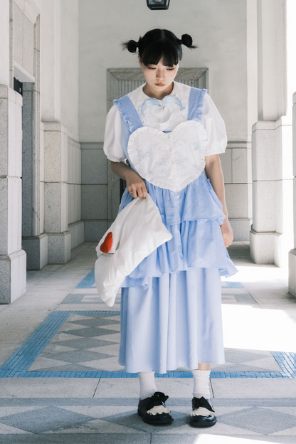 Pulloverrock Schürze Herz Hase