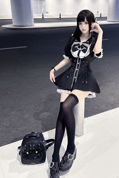 puff pants inner Ribbon + top sleeve
