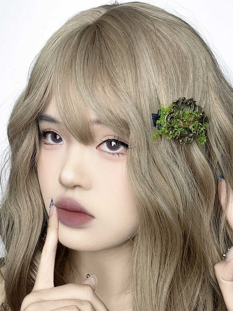 Butterfly Moss Kei Hairclip Green Bronze Mori