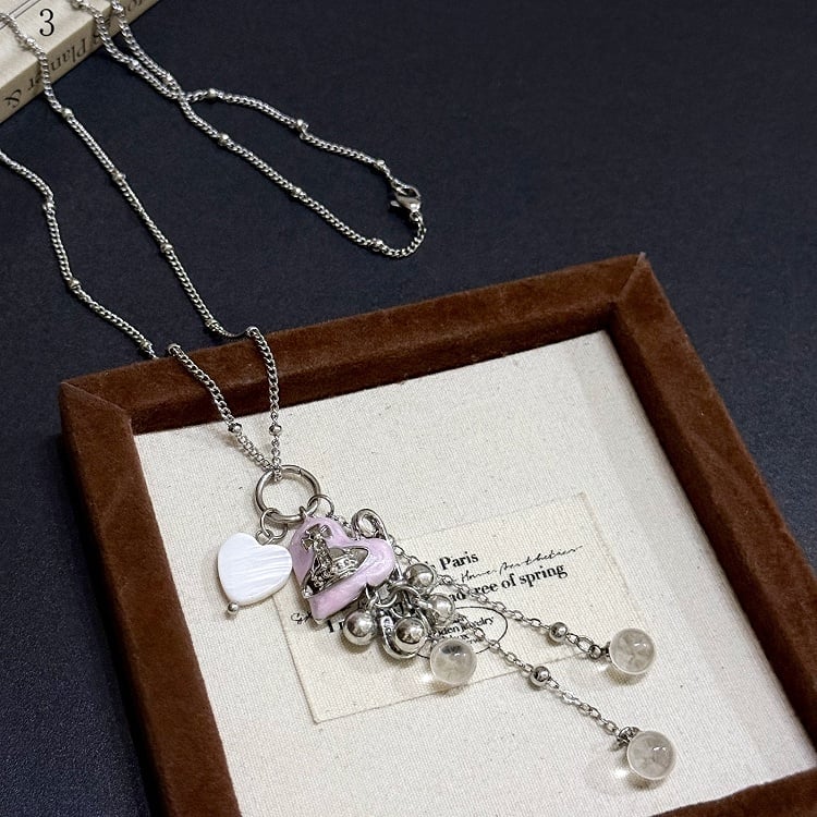 Options 11 Pendant Necklace Y2K Heart