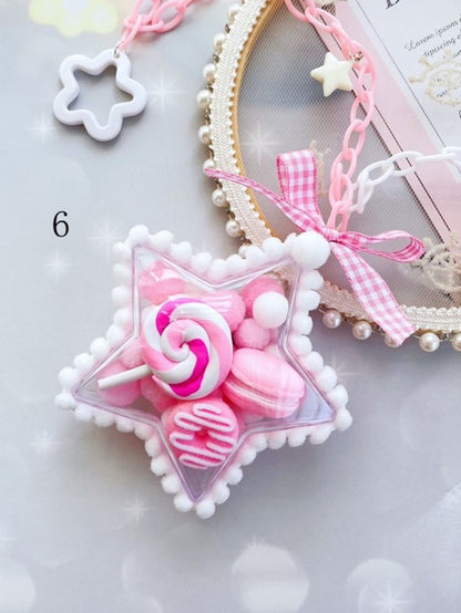 Star Bowknot and Bead Decora Necklace