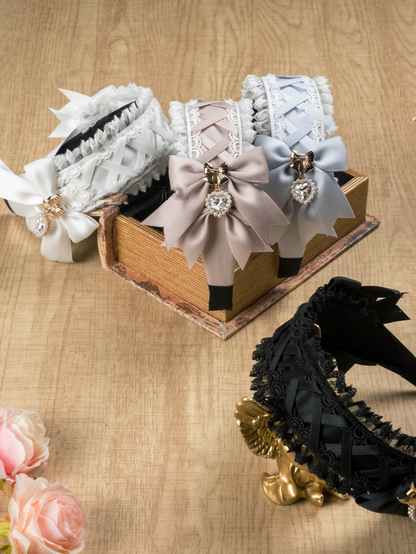 Five Colors Bow and Rhinestone Jirai Kei KC