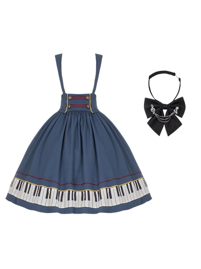 skirt + tie supp piano short Elegant ribbon design pendant + jacket