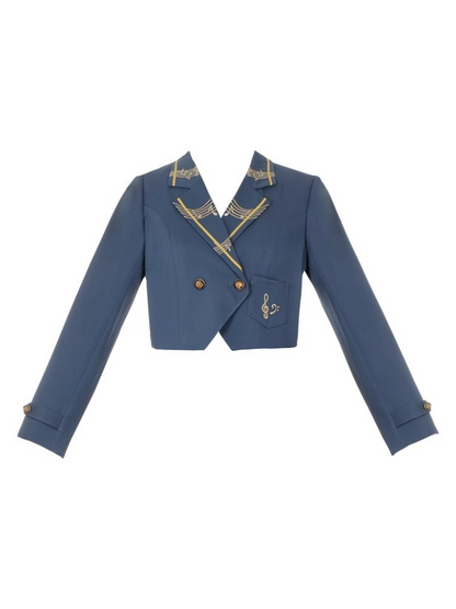skirt + tie supp piano short Elegant ribbon design pendant + jacket