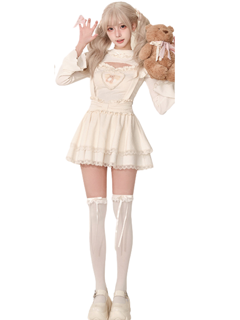 Soft Care Suspender Spring Top Bare Skirt Nana