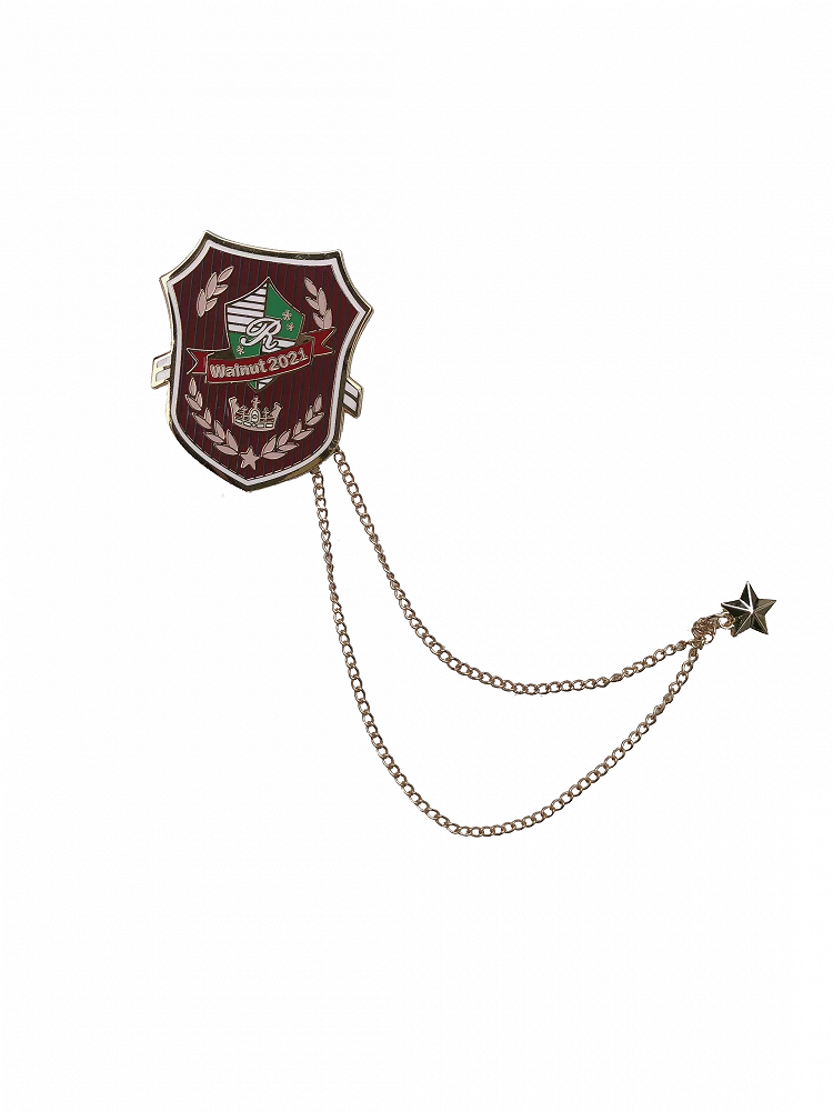 White Metal / Badge Red