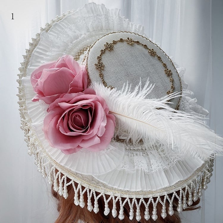 Trim Gothic 11 Floral Lace Hat Beaded Elegant Options Design Charm