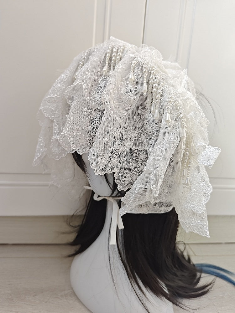 Bonnet Noir / Blanc / Abricot