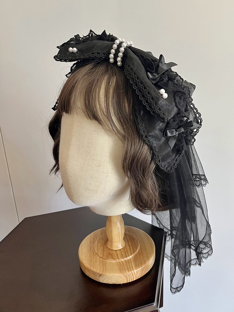 Pink with Veil Bowknot / Black KC