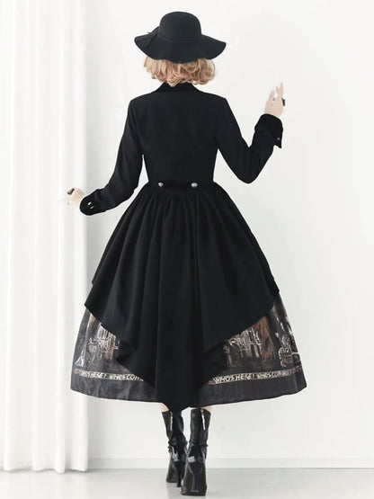 Black Ouji Fashion Gothic Lolita Tail Blazer