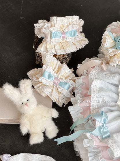 Robe rose et bleue Sweet Princess à volants bouffants et à volants superposés