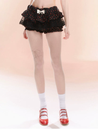 Ribbon Skirt Pants Flower Little
