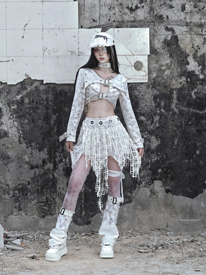 Belt Short Top Gothic Double Dark