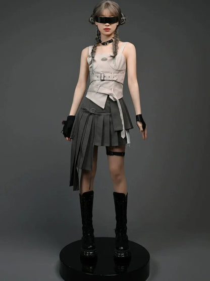 Top Girl + Camisole Skirt Mode Asymmetrical