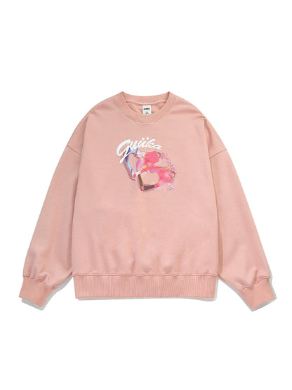 Retro Sweet Sweatshirt Logo Pinky Over