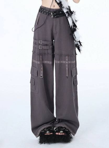 Pants Girl Loose Hot American Retro Cross