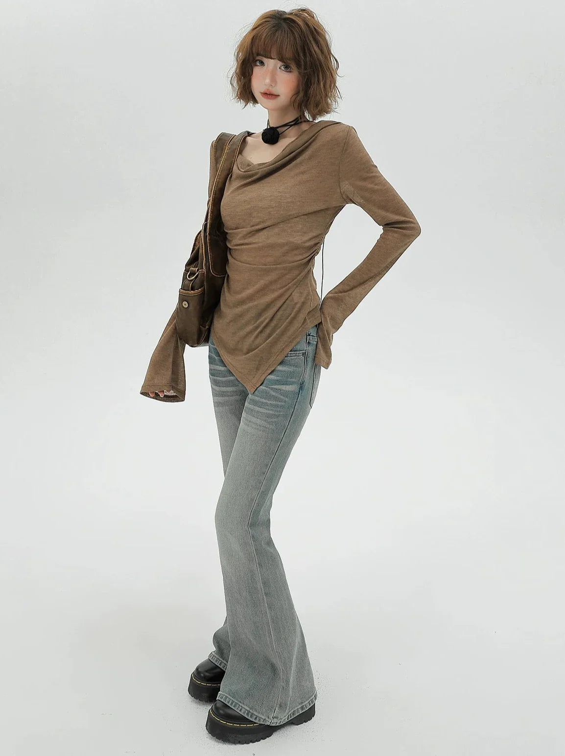 American One T Schulter Slim Long