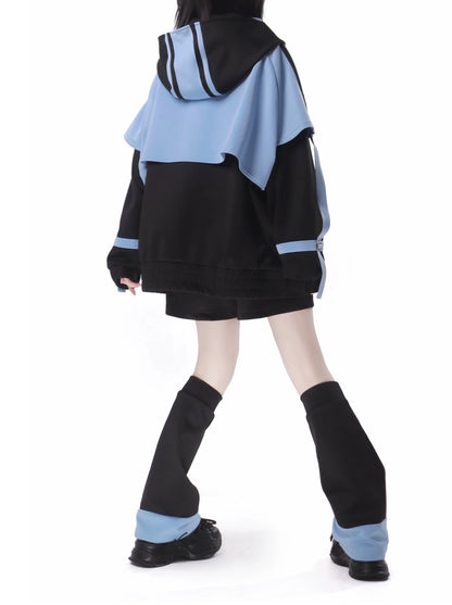 Leg Shorts Jacket Subculture Warmers Headband Dark Pants Sporty