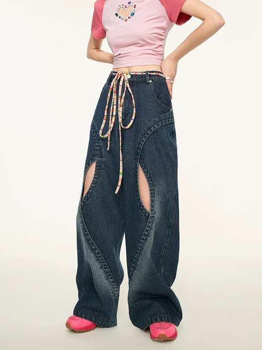 Pantalon ample en jean