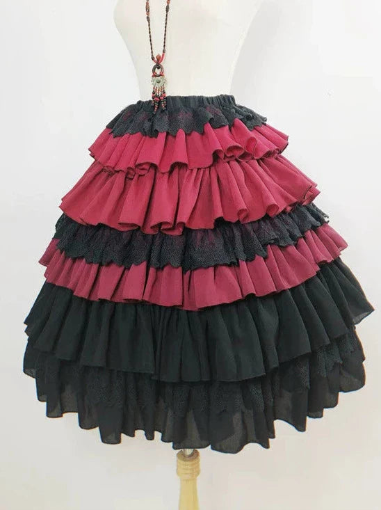 China Lolly Tago Gothic Cape + Long Jacket + Camisole + Skirt + West Band