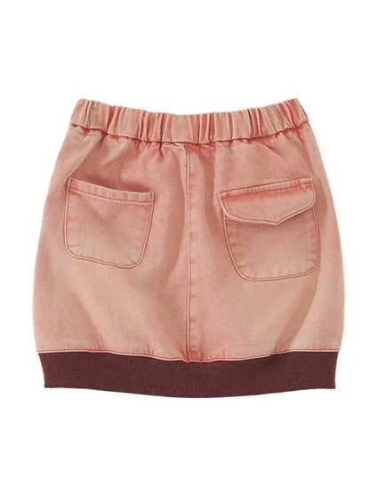 Sweat à capuche zippé Y2K court à capuche décontracté + jupe